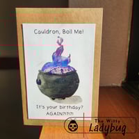 Image 2 of Cauldron Birthday Greeting Card