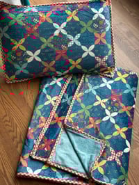 Image 1 of First Blooms Double Lush Velvet Throw and Pillow Kit