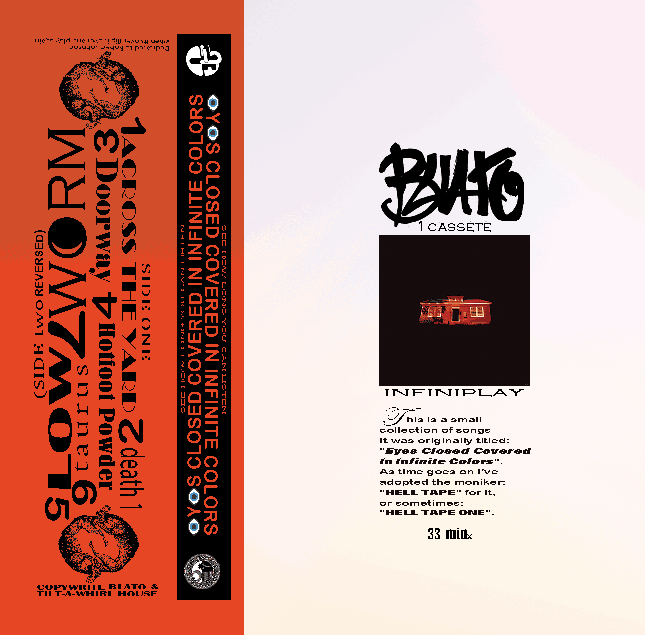 Eyes Closed Covered in Infinite Colors (Hell Tape)