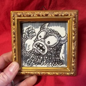 Image of Small framed Jeff Lamm ink drawing