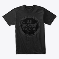 Image 1 of TRAINED TO PROTECT ~ BLACKOUT TEE