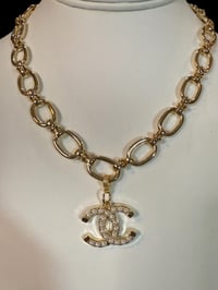 Image 2 of The “Richelle” Pearl CC Charm Necklace 