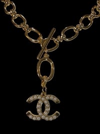 Image 1 of The “Richelle” Pearl CC Charm Necklace 