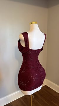 Image 4 of Ariana rhinestone mini dress