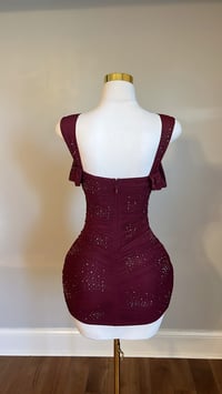Image 5 of Ariana rhinestone mini dress