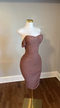 Image 3 of Renee ruched midi dress