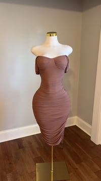 Image 2 of Renee ruched midi dress