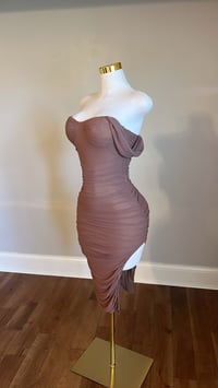 Image 4 of Renee ruched midi dress