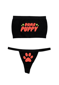 Image 3 of DUMB PUPPY TUBE TOP SET