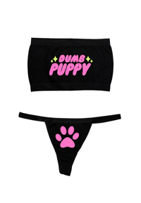 Image 2 of DUMB PUPPY TUBE TOP SET