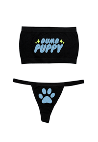 Image 1 of DUMB PUPPY TUBE TOP SET