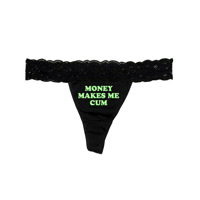 Image 3 of MONEY MAKES ME WET LACE THONG