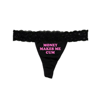 Image 2 of MONEY MAKES ME WET LACE THONG