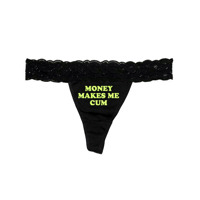 Image 5 of MONEY MAKES ME WET LACE THONG