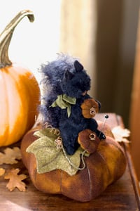 Image 3 of Midnight the Pumpkin Picker ~ Original Work ~ 6.5"
