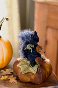 Image 2 of Midnight the Pumpkin Picker ~ Original Work ~ 6.5"