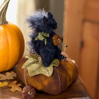 Image 1 of Midnight the Pumpkin Picker ~ Original Work ~ 6.5"