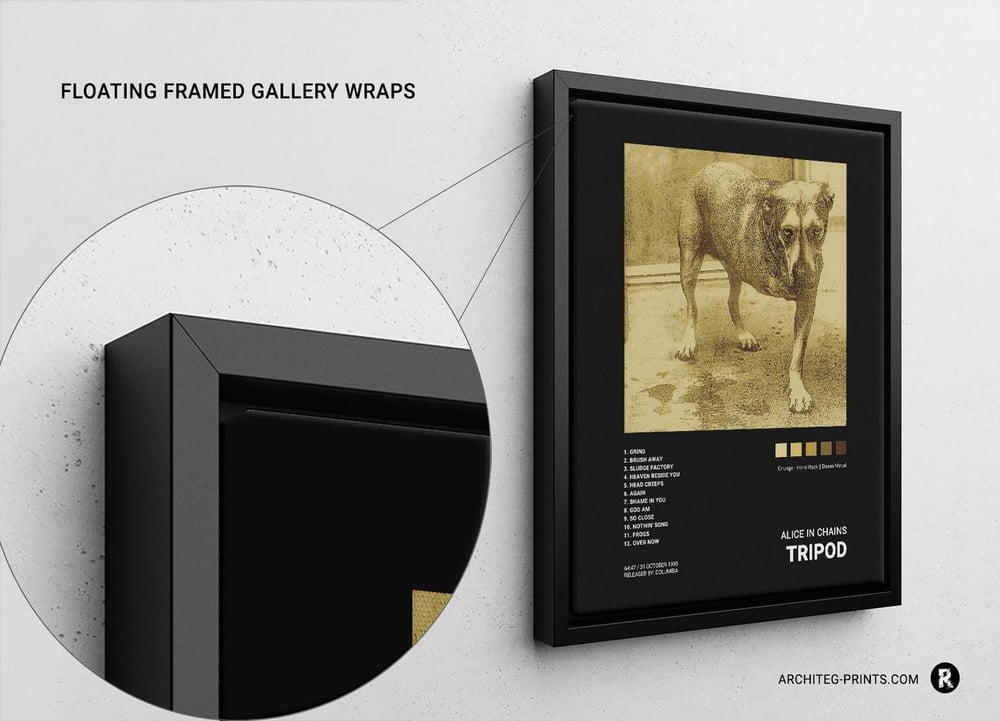 Alice in Chains - Tripod Music Album Cover Poster