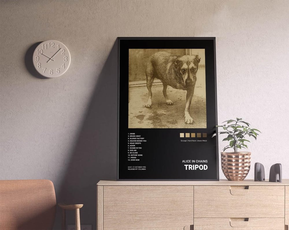 Alice in Chains - Tripod Music Album Cover Poster