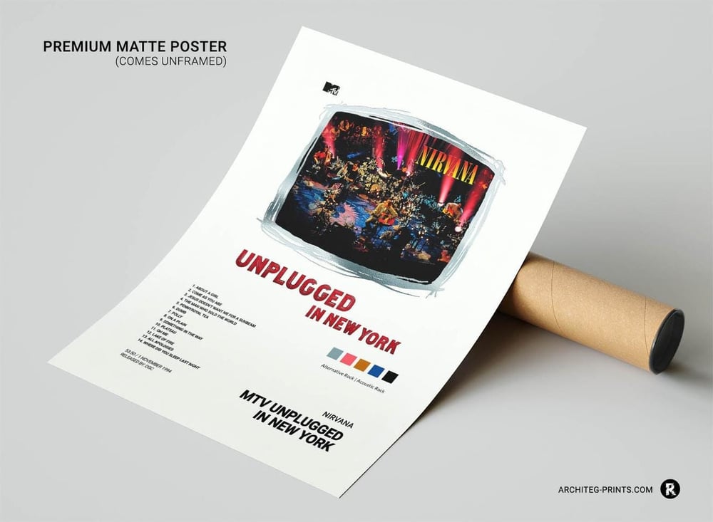 Nirvana - MTV Unplugged In New York Live Music Poster