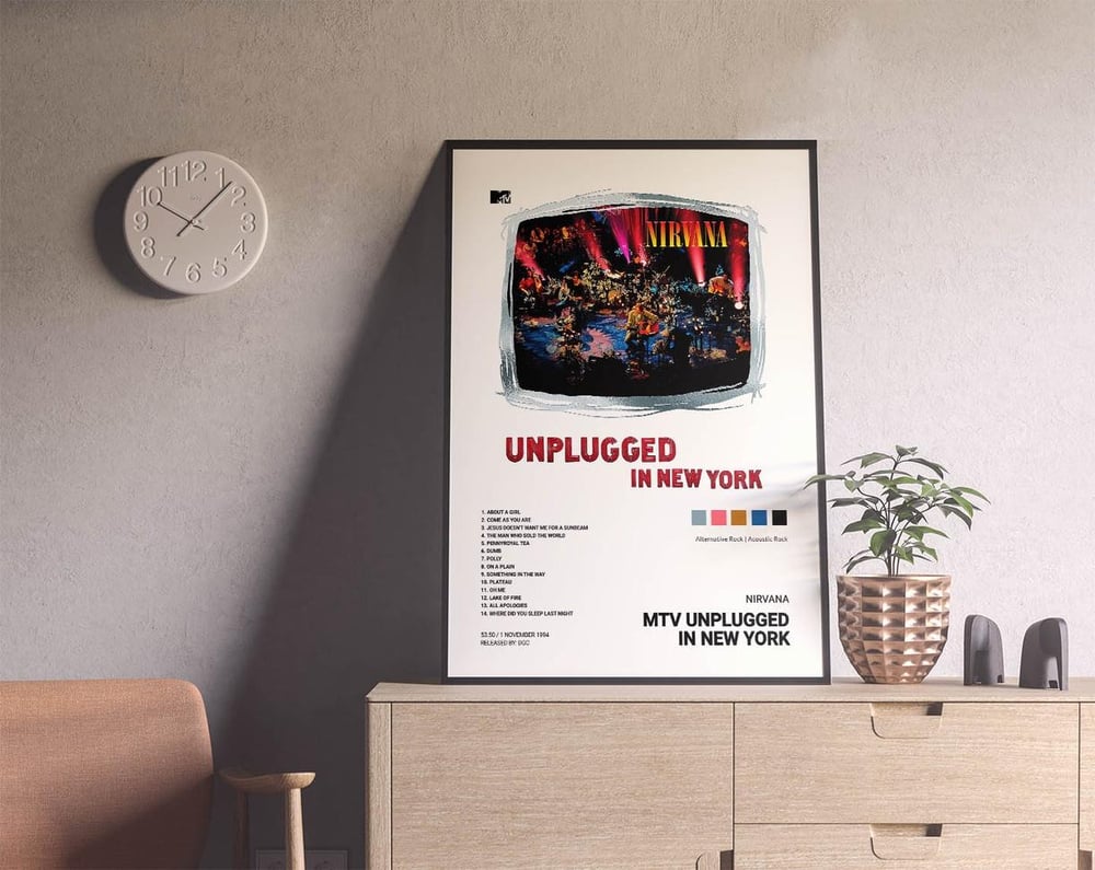 Nirvana - MTV Unplugged In New York Live Music Poster