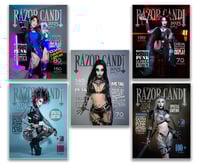 Image 1 of RazorCandi Adult Magazine Bundle issues 1 to 5 FREE SHIPPING IN THE US!