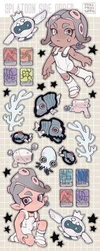 Image 3 of Splatoon Side Order Sticker Sheet