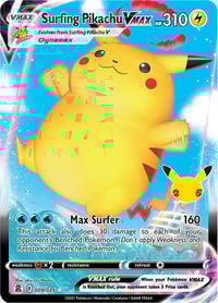 Surfing Pikachu VMAX - Celebrations - Near Mint