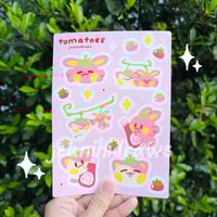 Image 4 of jasper & mocha food themed!✨ waterproof vinyl sticker sheet