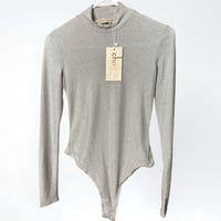Image 1 of CHOOSY- SILVER BODYSUIT 