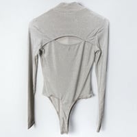 Image 2 of CHOOSY- SILVER BODYSUIT 