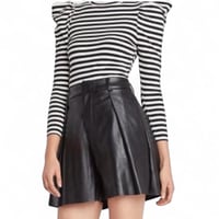 Image 2 of CHOOSY- FAUX LEATHER SHORTS 