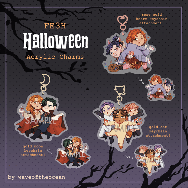FE3H Halloween Charms and Standees
