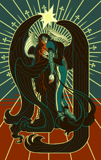 Image 2 of Cephalophore GOLD FOIL print