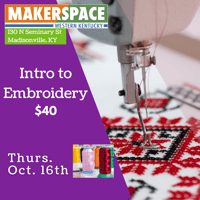 Intro to Embroidery