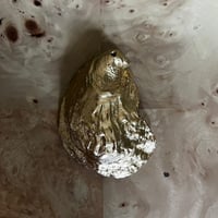 Image 2 of Gold Abstract Open and Ready 2 Oyster  Erotic Ornament/Incense Holder/Jewelry Bowl