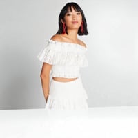 CHOOSY- Lace Crop