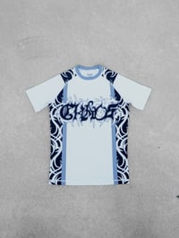 Image 1 of CHAOS TRIBAL WHITE RASHGUARD