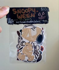 Image 2 of Halloween Snoopy Sticker Pack
