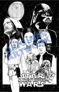 Image 1 of Original Art: Star Wars 22x34 