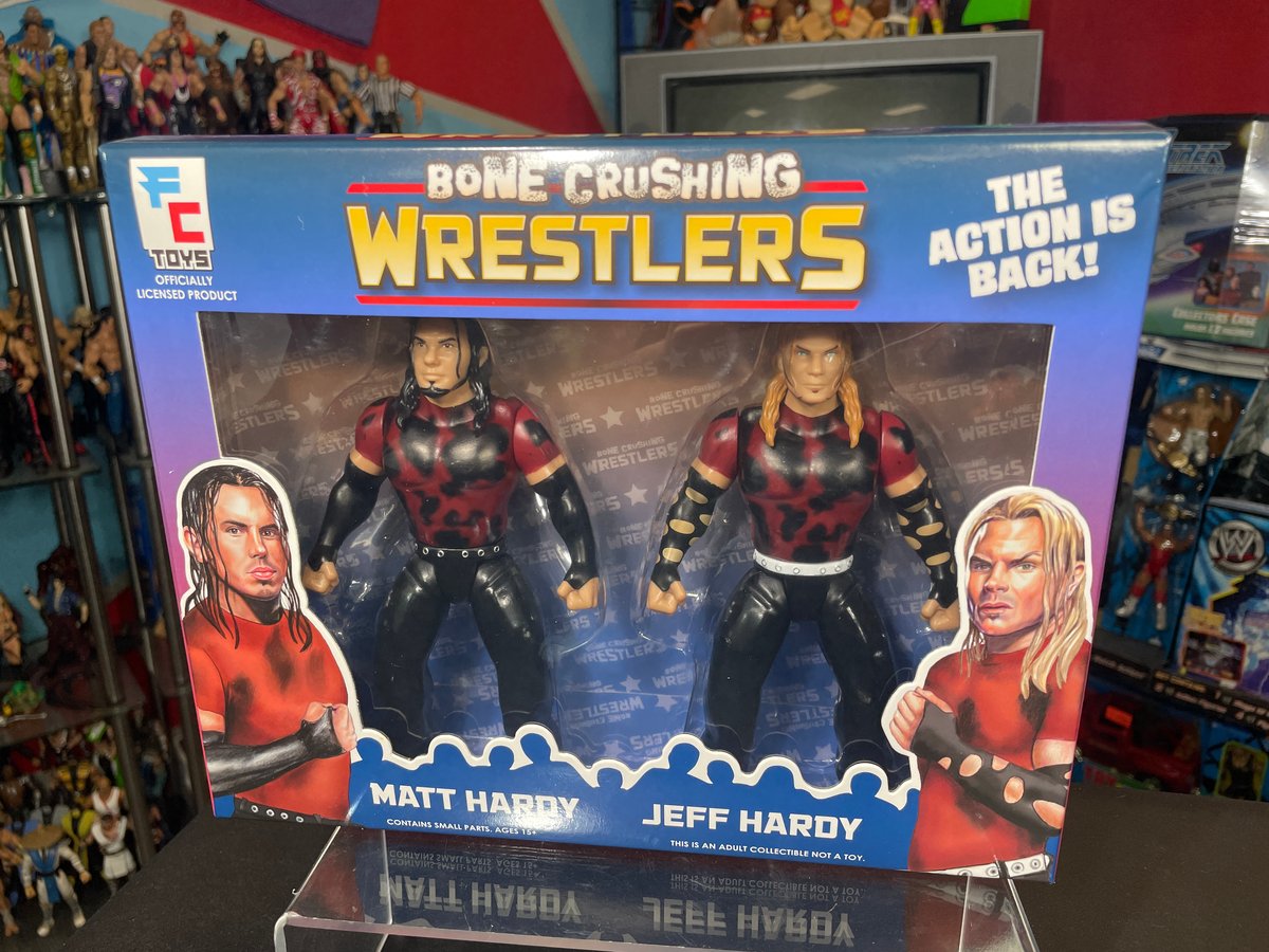 IN STOCK** MATT & JEFF HARDY BONE CRUSHING WRESTLERS SERIES 2