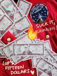 Image 2 of lup's fifteen dollar bill sticker