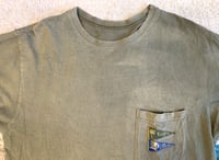 Image 2 of Kapital Japan green flag t-shirt, size M