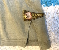 Image 4 of Kapital Japan green flag t-shirt, size M
