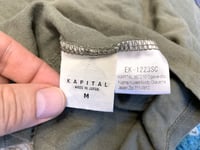 Image 6 of Kapital Japan green flag t-shirt, size M