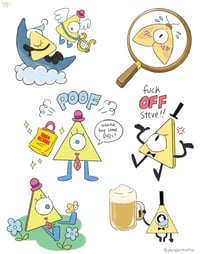 Image 1 of ciphers and steves sticker sheet