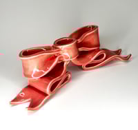 Image 3 of Bow Crush Candleholder - Glossy Pink