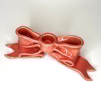 Image 4 of Bow Crush Candleholder - Glossy Pink