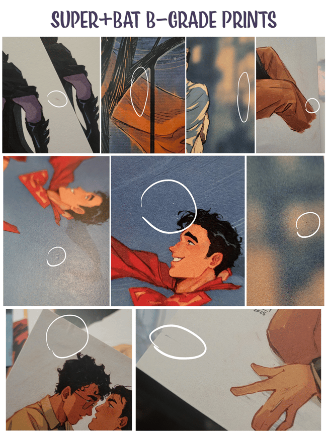 DISCOUNTED B-Grade Super+Bat Prints