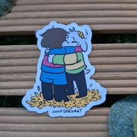 Image 2 of UT Frisk and Asriel Sticker
